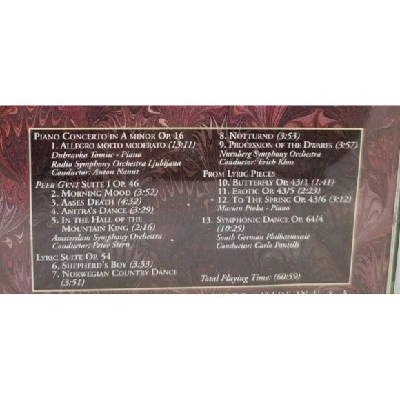 The Masterpiece Collection Grieg Vol 4 Classical Music CD No Scratches Clean - Picture 5 of 11